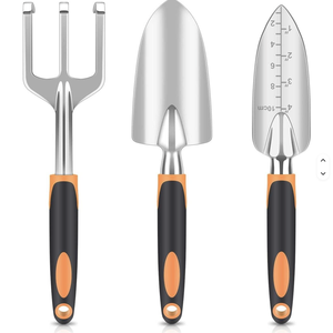 Ensemble d'outils de jardin portatifs en aluminium léger de haute qualité Lanceforce, avec étui souple, sac à outils, poignées ergonomiques antidérapantes en caoutchouc - Product Image 3