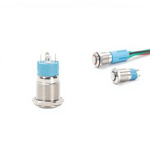 Dirui Dirui-2025 Interruptor de Botón Pulsador de Acero Inoxidable Impermeable ON-OFF Electrónico con Retención y Momentáneo 12mm 16mm 19mm 22mm - Product Image 1