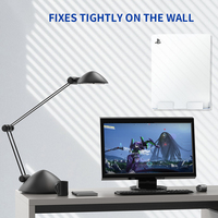 Honcam Accessoires PS5 Support mural en aluminium Support mural stable en métal pour PS5 Playstation 5 Disc et Digital