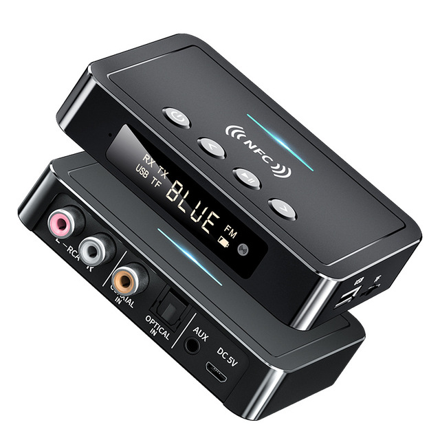 New Tri-in-One FM Radio Wireless Audio Module BT Adapter Audio Receiver Transmitter for Computer PC TV Car