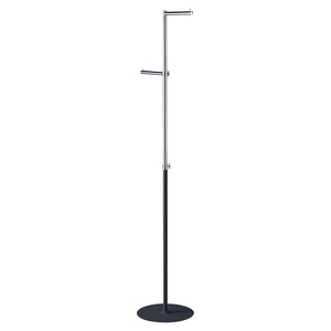 Porte-vêtements réglable en tube rond, hauteur <span class=keywords><strong>100</strong></span>-165 <span class=keywords><strong>cm</strong></span>, pour l'affichage en magasin - Product Image 5