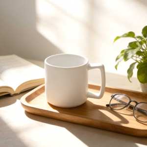 Mug blanc vierge pour sublimation 11 oz, mug à café en céramique classique de haute qualité, impression par transfert thermique, cadeaux DIY, utilisation à la maison et au bureau - Product Image 5