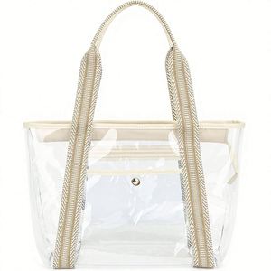 Bolsa de Compras de Lona de Algodón Verde con Asa Larga y Bolsillo, Impresión Digital Personalizada - Product Image 4