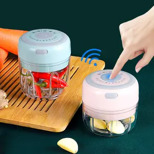 250mL Mini Electric USB Charging Ginger Masher and Garlic Chopper Sturdy Durable Chili & Vegetable Crusher Kitchen Tool