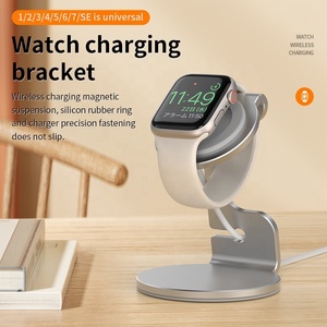 Metall Desktop Uhren halterung Aluminium legierung Smart Watch Ladest änder Kompatibel mit Uhr Ultra 8 7 6 5 4 <span class=keywords><strong>3</strong></span> <span class=keywords><strong>2</strong></span> SE Basic Sport - Product Image 2