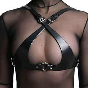 Costume da donna in pelle sintetica imbracatura per il corpo reggiseno Sexy <span class=keywords><strong>Lingerie</strong></span> biancheria intima di ritenuta <span class=keywords><strong>BDSM</strong></span> - Product Image 5