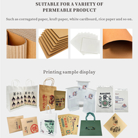 Machine d'impression numérique pour sachets en papier Doypack, imprimante jet d'encre couleur à passage unique