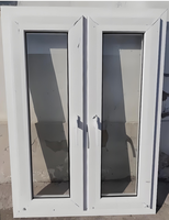 Prix de gros personnalisé en usine isolation thermique insonorisée anti-poussière fenêtres en verre trempé à battant en PVC UPVC
