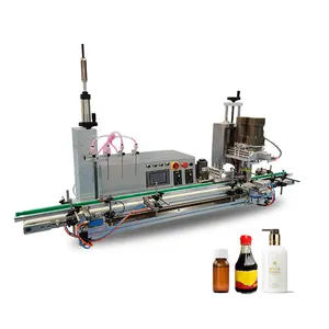 Table Top Fill Line Lotion Filler The Filling Machine Agitation Sauce Device Viscous Liquid Quantitative Material Volumaric