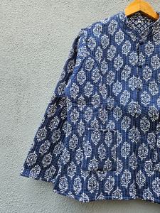 Ethnic Round-Neck <b>Patchwork</b> <b>Jacket</b> Cotton <b>Jacket</b> Reversible Floral <b>Jacket</b>, Vintage Handmade for Women Winter Coat - Product Image 4