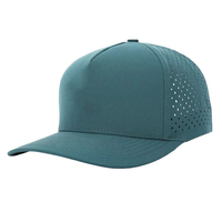 Casquette de baseball 5 panneaux unie avec perforations laser, style trucker, pour sport et plein air, vente en gros