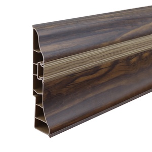 P95-A-AL, raitto nhựa ốp chân tường Hội Đồng Quản trị, PVC tường ván chân tường, PVC <span class=keywords><strong>plinth</strong></span> với dải nhôm - Product Image 1