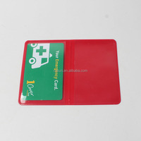 Pochette de carte d'identité en plastique PVC Offre Spéciale porte-carte de crédit bancaire en vinyle souple avec impression