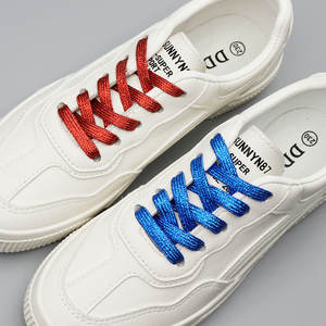 Tali sepatu emas berkilau, tali sepatu 7mm, warna-warni, berkilau, logam, datar, tali sepatu berkilau, motif Premium UNTUK sepatu bot gaya olahraga, modis - Product Image 4