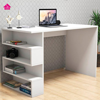 Bureaux en bois blanc au design moderne Table d'ordinateur multifonction de haute qualité pour la maison et l'école Mobilier de bureau