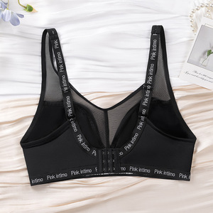 Ropa Interior Femenina de <span class=keywords><strong>Talla</strong></span> <span class=keywords><strong>Grande</strong></span>, Minimizador de Busto <span class=keywords><strong>Grande</strong></span>, Anti-Caída, Push-Up, Ajustable, Delgada, Sin Varillas, Sólida - Product Image 4