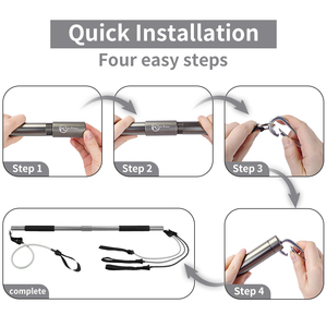 Zhengsheng nhà sản xuất bằng sáng chế 360 ° xoay nhôm <span class=keywords><strong>dismountable</strong></span> Thanh tập thể dục - Product Image 5