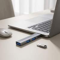 Adaptador Multipuerto Divisor de Concentrador USB 3 en 1, Expansor de Puertos USB, 1 USB 3.0 y 2 USB 2.0 para Laptop, PC, MacBook, Mac Pro, Mac Mini