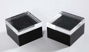 Boîte cadeau moderne en acrylique Perplex écologique avec couvercle en lucite, pré-assemblée pour présentoirs intérieurs - Product Image 2