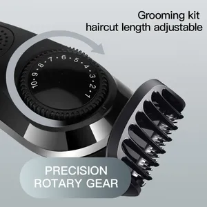 Tondeuse à cheveux tout-en-un pour hommes kit de toilettage barbe rasoir électrique tondeuse pour le corps tondeuse à cheveux visage nez oreille lavable - Product Image 3