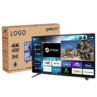 Téléviseur intelligent QLED 32 pouces pour hôtel avec 4K Ultra-HD, Android 14, Wi-Fi/USB, taux de rafraîchissement 65 Hz, HDR, verre anti-explosion