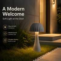 Lámpara LED Inteligente para Jardín con Sensor de Movimiento, Encendido/Apagado Automático, Amplio Rango de Voltaje y Temperatura, para Entrada de Villa, Caminos y Campos de Golf