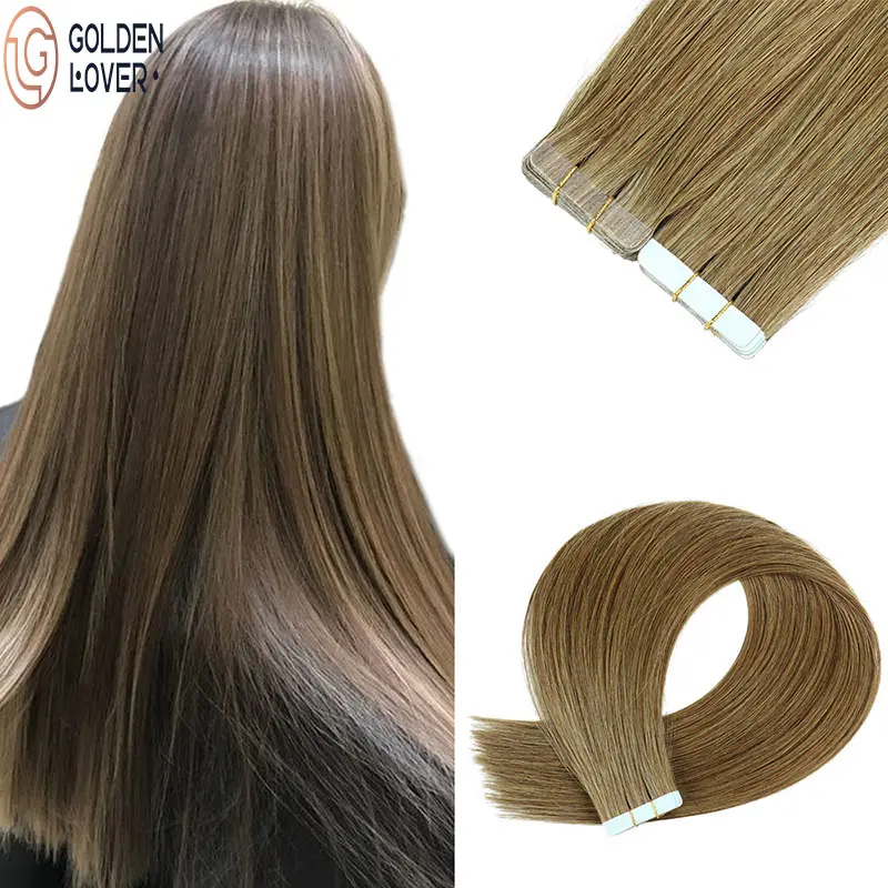 Fita de extensão de cabelo, 2.5 g/pçs 20 "24" pu extensão de cabelo invisível máquina reta remy