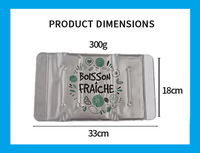 HANERSHI Bouteille isotherme portable réutilisable en PVC, compresse froide/chaude pour vin, bière, boissons 33*18CM Argent Confort Apaisant