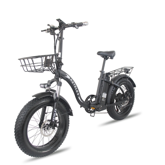 KF9 20" Electric Brushless Folding E-Bike 48V 18Ah/35Ah Lithium Battery Aluminum Alloy Frame 7-Speed Fat Tire Adult Snow Bike