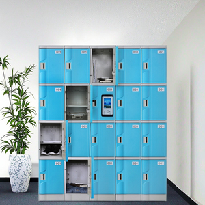Factory Direct Sale ABS Plastic Locker with Key <b>Lock</b> Gym Wardrobe Cabinet 14 Compartments Waterproof Storage - Product Image 3