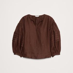 Nouvelle Blouse d'été pour femme, style mode, col en V, manches longues, broderie florale, franges avant, qualité supérieure, vente chaude, OEM - Product Image 2