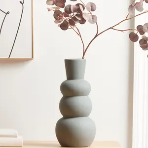 Vase à fleurs en céramique, plante nordique moderne, artisanat, design unique, ornement, vente en gros, décoration de maison, offre spéciale