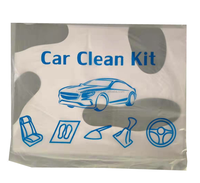 Housses de siège auto en plastique, protection complète comprenant des housses de volant, des housses de levier de vitesse et une housse de frein à main pour accessoires automobiles