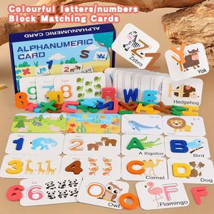 Tarjetas Educativas de Madera con el Alfabeto y Números para el Aprendizaje de los Niños - Product Image 4