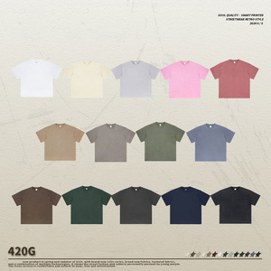 Estate lavate e tinte vecchie t-shirt Set da strada maniche corte e pantaloncini da coppia indossano camicie e pantaloncini - Product Image 2