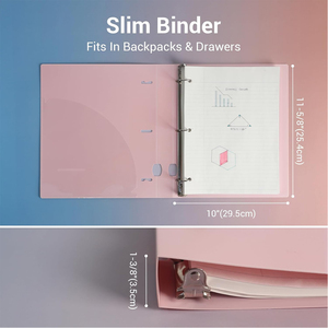 Oem ODM hỗ trợ linh hoạt 1 inch d-hình 3 vòng chất kết dính PP Bìa công suất lớn Bền A4 Kích thước tài liệu văn phòng thư mục tập tin - Product Image 2