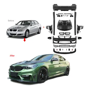 Modified Factory M-Tech Bodykit ABS Carbon Fiber Car Body Kit Bumper Grille Facelift For BMW E 90