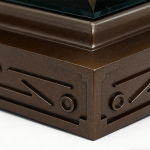 Ornement de bateau à voile en feuille d'or de style chinois, art Liuli, Feng Shui, décoration de la maison, cadeau d'affaires - Product Image 6