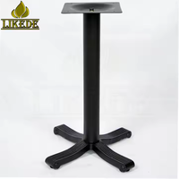 Pied de table victorien en fonte robuste pour extérieur, base de table de restaurant en métal thermolaqué