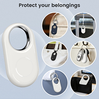 RSH 4 Pack Smart Key Finder Tags Bersertifikasi MFi Google BLE 5.4 Pelacak Jaringan Find My Bahan ABS Pelacakan Global untuk Koper