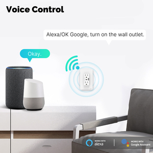 Langyeao ไวไฟสมาร์ทวอลล์2ช่อง USB Type-C, 3000W ล็อคไฟฟ้าของเด็กทำงานร่วมกับ Alexa Google Home UL94 <span class=keywords><strong>V</strong></span>-0 - Product Image 6