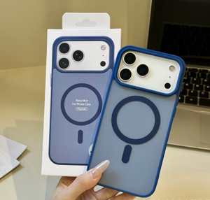 เคสแบบด้านสีตัดกันสำหรับ iPhone 18 ProMax 18 17 16 15 14 13 Air Plus Pro Max รองรับการชาร์จแบบแม่เหล็ก ป้องกันการกระแทก - Product Image 6
