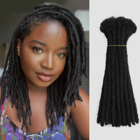 Extensions de Dreadlocks en Cheveux Humains, Vraies Locks Brésiliennes Faites à la Main pour Femmes et Hommes, Ombré Marron
