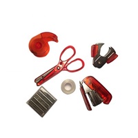 Ensemble de papeterie miniature 6 en 1, kit de bureau portable avec agrafeuse et ciseaux, logo personnalisé, fournitures de bureau et cadeaux promotionnels