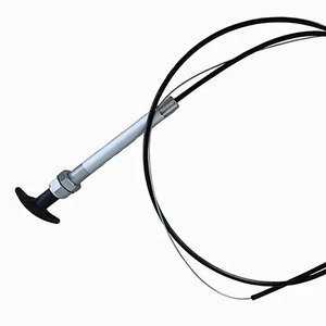 Mechanical Control Flexible Shaft With Black T Handle 1x1.0 Mm PVC Jacket IP44 For Buses <b>Coaches</b> Trucks - Product Image 3