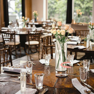 Jarrones al por Mayor Estilo Nórdico, Floreros de Mesa, Floreros Cilíndricos, Jarrones de Vidrio Transparente para Centros de Mesa de Boda - Product Image 6