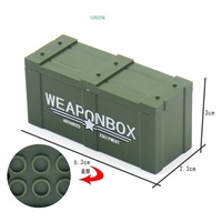 Vente en gros d'usine : Boîte à armes, étui à pistolet, kit de modélisme miniature, blocs de construction, mini-accessoires en plastique