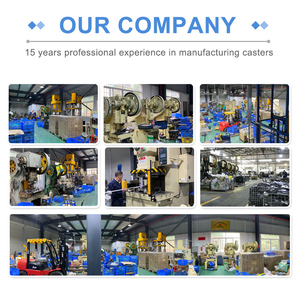 Roda giratória pp 3 polegadas, 80kg a 120kg equipamento de manuseio parafuso de carga com rodas médias rodas resistentes - Product Image 5