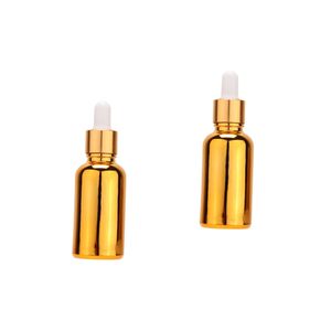 Flacon compte-gouttes de luxe plaqué or 5-100 ml, pot à crème, flacons vaporisateurs de parfum vides de haute qualité pour sérum de soin de la peau et crème pour le visage - Product Image 1