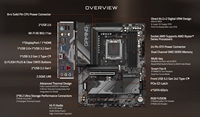 Carte mère de jeu GIGABYTE B650 GAMING X AX V2 AMD pour processeurs 9000/8000/7000, socket AM5, DDR5, quatre DDR5, M.2 PCIe4.0, Wi-Fi, ATX